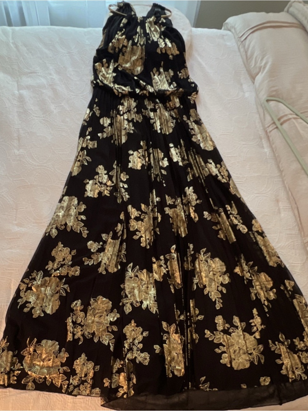 Prelude Black and Gold Lined Dress
